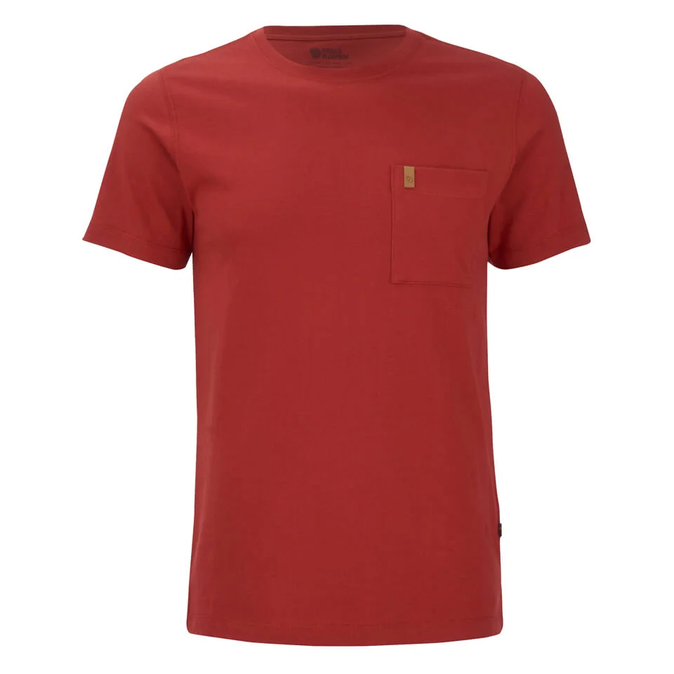 Fjallraven Men's Ovik Pocket T-Shirt - Deep Red Image 1