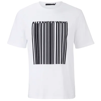 Alexander Wang Men's Barcode T-Shirt - White