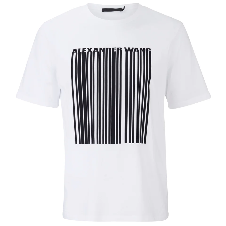 Alexander Wang Men's Barcode T-Shirt - White Image 1