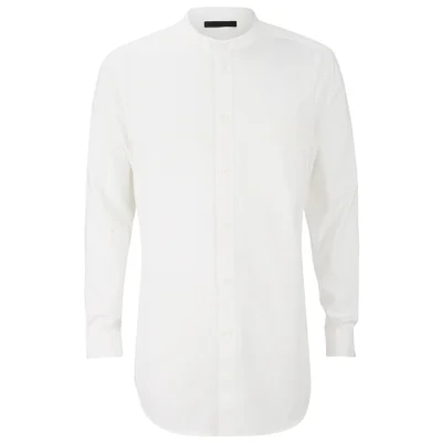 Alexander Wang Men's Elongated Band Collar Shirt - White