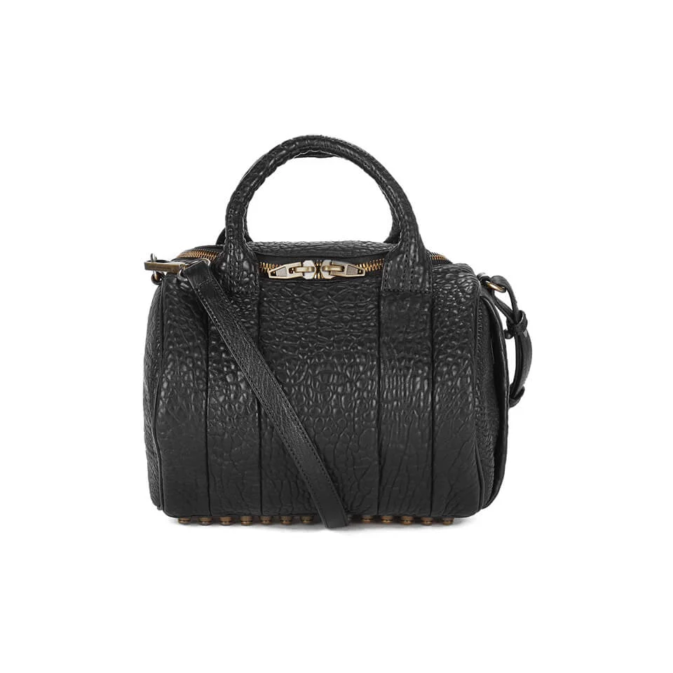 Alexander Wang Women's Rockie Pebble Leather Bag - Black with Antique Brass Hardware Image 1