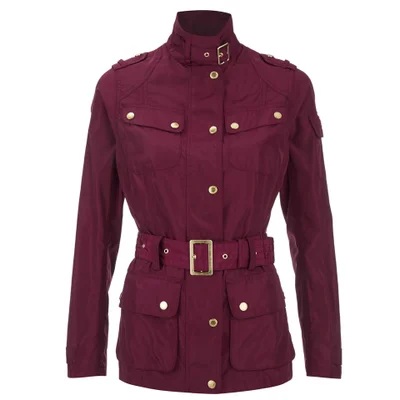 Barbour International Women's Broton Belted Casual Jacket - Cherry