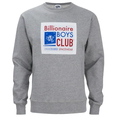 Billionaire Boys Club Men's Processed Reversible Crew Neck Sweatshirt - Heather Grey