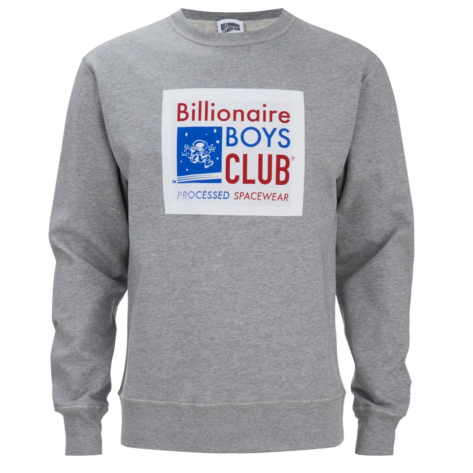 Billionaire Boys Club Men's Processed Reversible Crew Neck Sweatshirt - Heather Grey Image 1