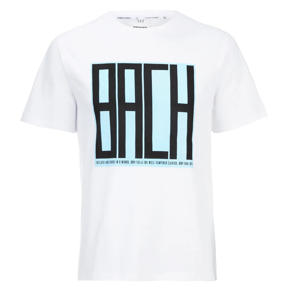 Opening Ceremony Men's Bach T-Shirt - White Image 1