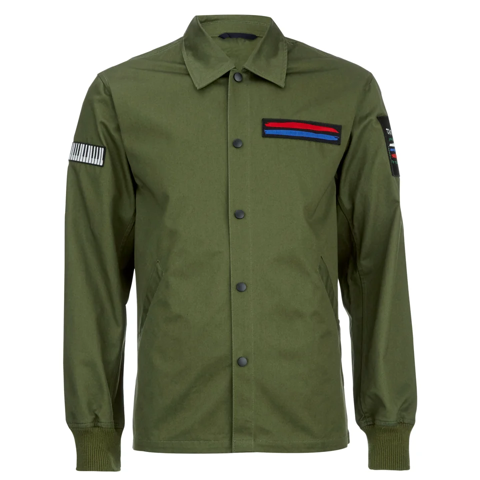Opening Ceremony Men's Patch Coach Jacket - Army Green Image 1