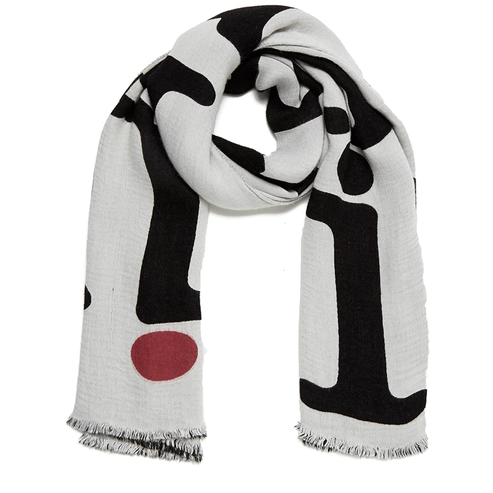 Paul Smith Accessories Men's Independent Mind Scarf - Optical White Image 1