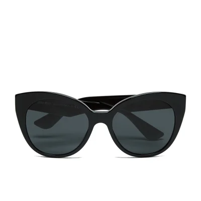 Miu Miu Women's Cat Eye Sunglasses - Black