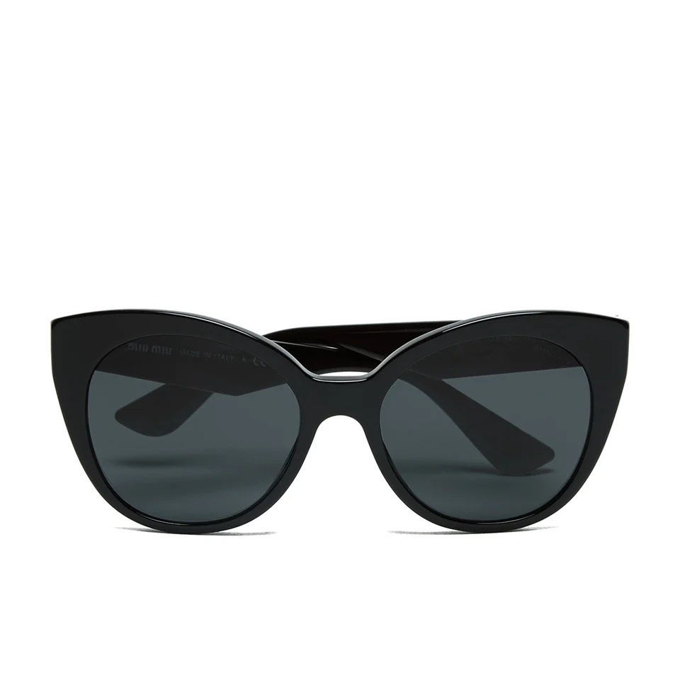 Miu Miu Women's Cat Eye Sunglasses - Black Image 1