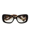 Prada Women's Catwalk Minimal Baroque Sunglasses - Top Black/ Medium Havana - Image 1