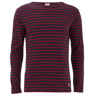 Armor Lux Men's Marinere Long Sleeve T-Shirt - Navy/Red