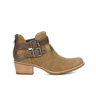 UGG Women's Patsy Heeled Suede Ankle Boots - Chestnut