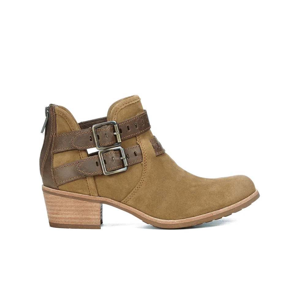UGG Women's Patsy Heeled Suede Ankle Boots - Chestnut Image 1
