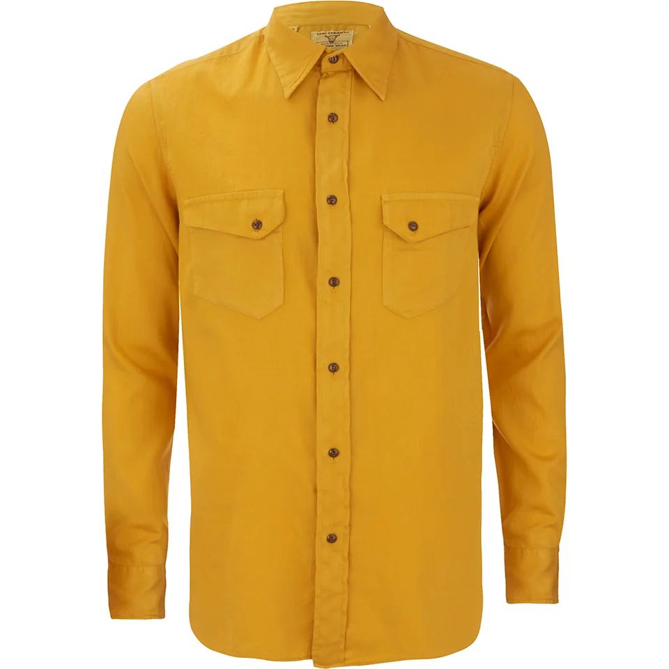 Levi's Vintage Men's Longhorn Long Sleeve Shirt - Yellow Image 1