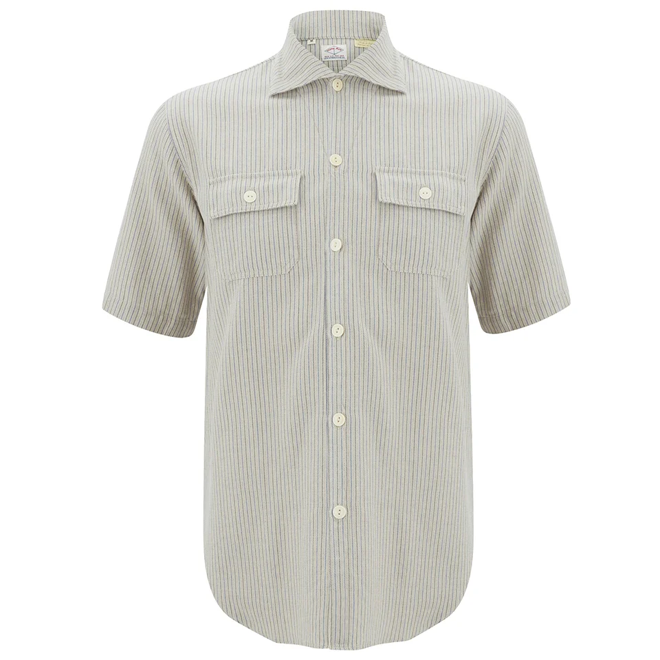 Levi's Vintage Men's Homerun Short Sleeve Shirt - Grey Image 1