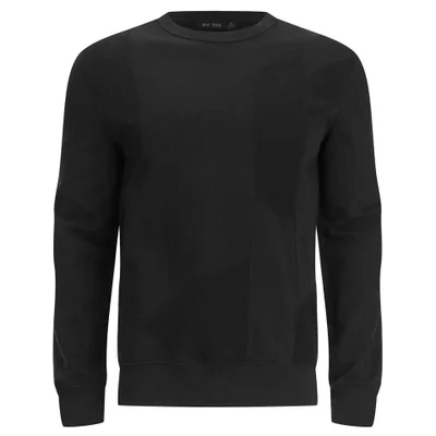 BLK DNM Men's Patchwork French Terry Sweatshirt - Black