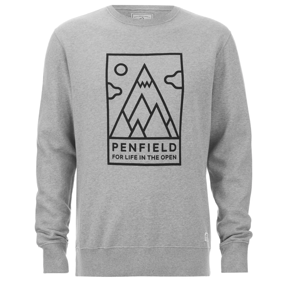Penfield Men's Peaks Sweatshirt - Grey Image 1