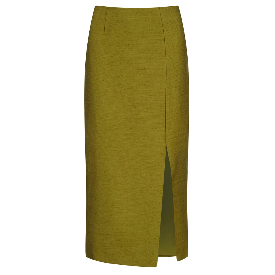 C/MEO COLLECTIVE Women's Perfect Lie Pencil Skirt - Khaki Image 1