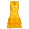 MICHAEL MICHAEL KORS Women's Lace Tier Dress - Sunflower - Image 1