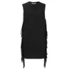 McQ Alexander McQueen Women's Fringe Sleeve Dress - Black - Image 1