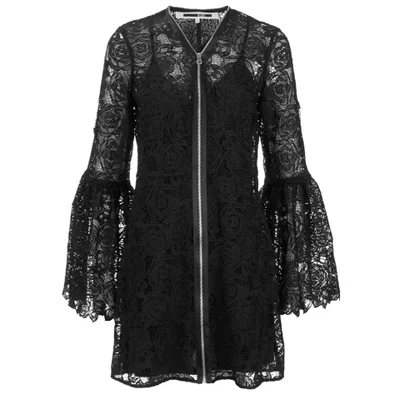 McQ Alexander McQueen Women's A Line Lace Dress - Black
