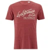 Levi's Men's Wordmark Graphic T-Shirt - Crimson - Image 1