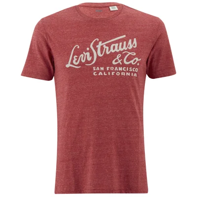 Levi's Men's Wordmark Graphic T-Shirt - Crimson