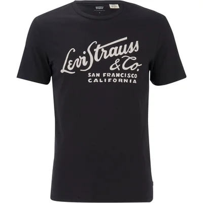 Levi's Men's Angled Graphic Set-In Neck T-Shirt - Black
