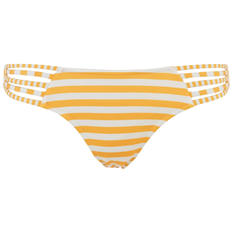 Paolita Women's Voyage Endeavour Bikini Bottoms - Yellow/White Image 1
