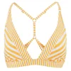 Paolita Women's Voyage Endeavour Bikini Top - Yellow/White - Image 1