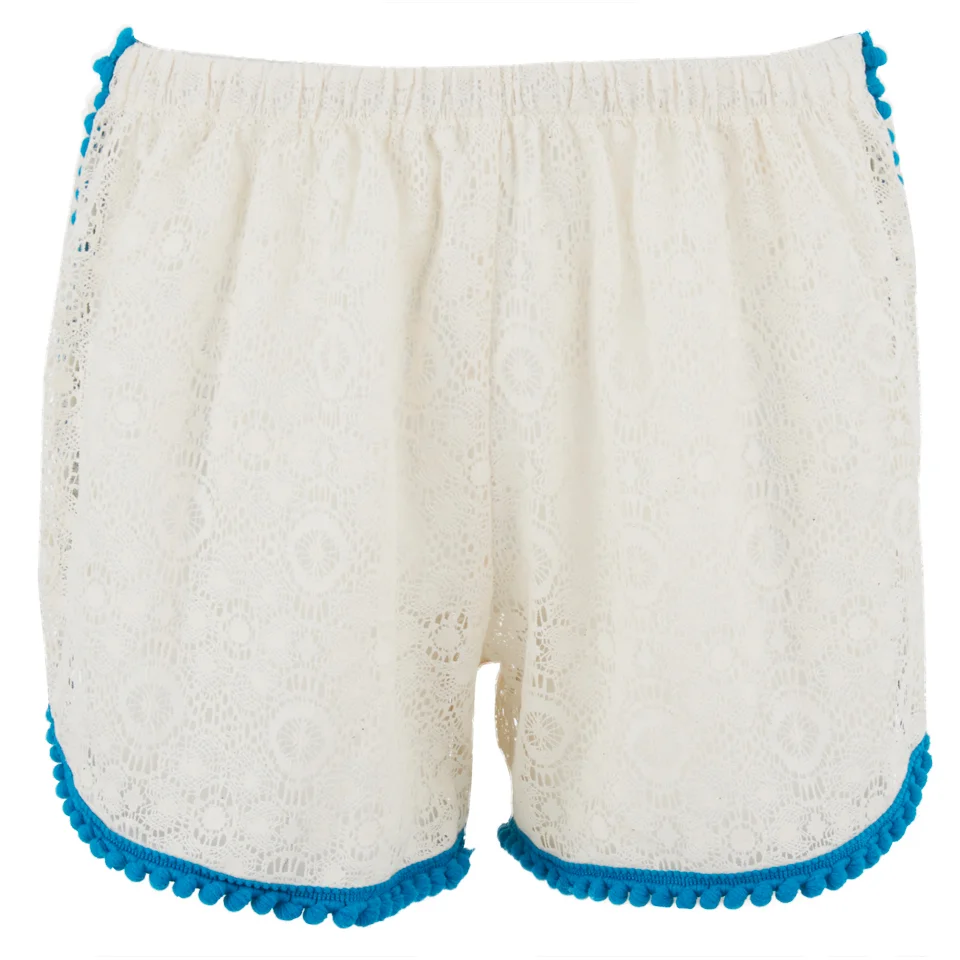 Paolita Women's Venetian Lace Shorts - Cream Image 1