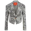 Vivienne Westwood Red Label Women's Cropped Lou Lou Jacket - Ticking Print - Image 1