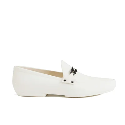 Vivienne Westwood MAN Men's Safety Pin Moccasin Shoes - Pure White