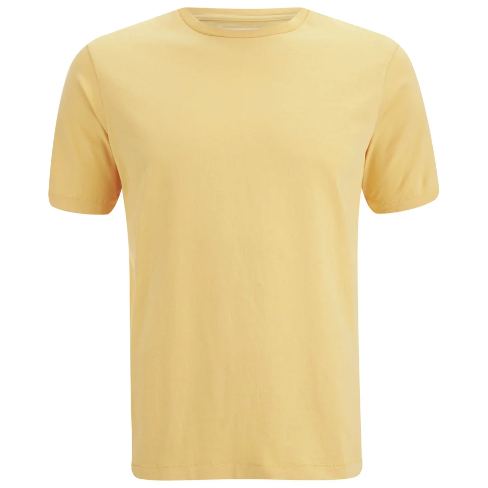Folk Men's Plain Crew Neck T-Shirt - Washed Out Amber Image 1