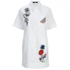 Karl Lagerfeld Women's Tropical Patches Poplin Tunic Dress - White - Image 1