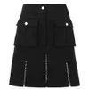 Karl Lagerfeld Women's Karl Denim Flare Skirt - Black - Image 1