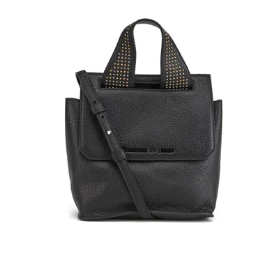 McQ Alexander McQueen Women's Mini Ruin Leather Shoulder Bag - Black
