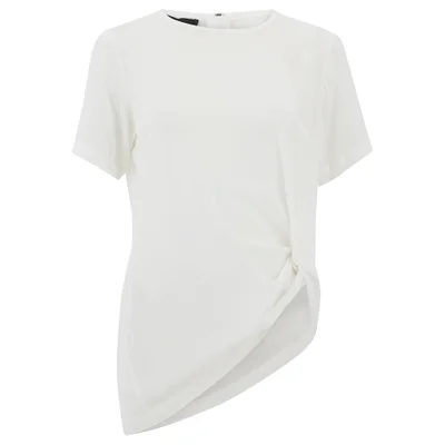 Designers Remix Women's Rion Knot T-Shirt - White
