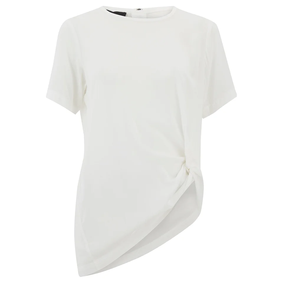 Designers Remix Women's Rion Knot T-Shirt - White Image 1
