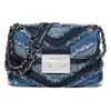 MICHAEL MICHAEL KORS Women's Sloan Small Denim Crossbody Bag - Multi/Blue - Image 1