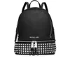 MICHAEL MICHAEL KORS Women's Rhea Studded Zip Backpack - Black - Image 1