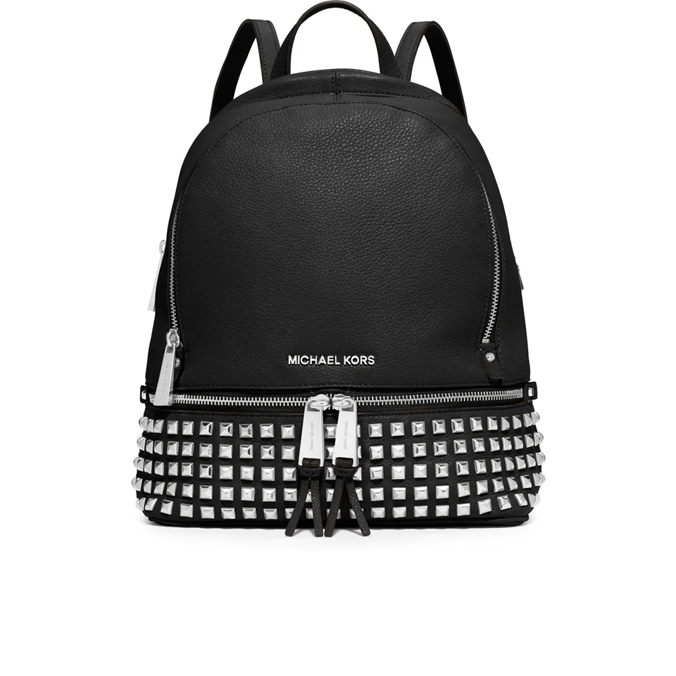 MICHAEL MICHAEL KORS Women's Rhea Studded Zip Backpack - Black Image 1