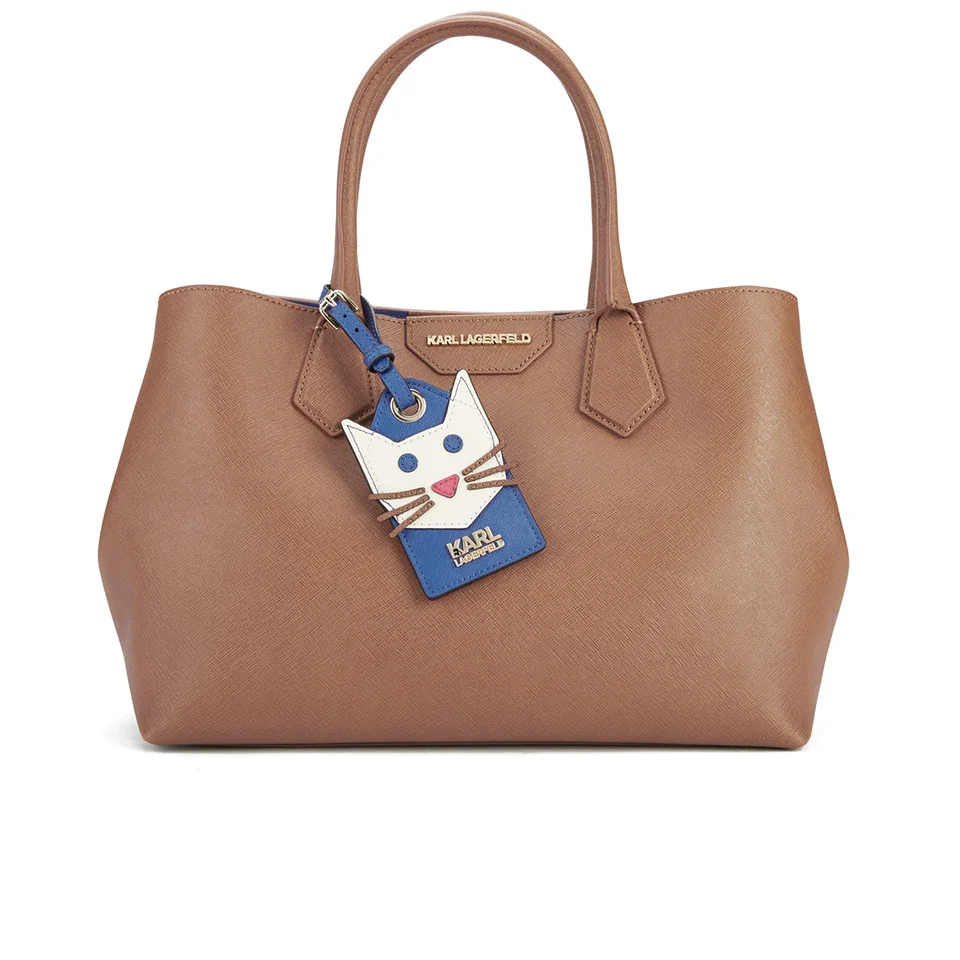 Karl Lagerfeld Women's Small K/Shopper Saffiano Bag - Tan Image 1