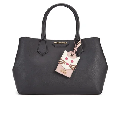 Karl Lagerfeld Women's Small K/Shopper Saffiano Bag - Black