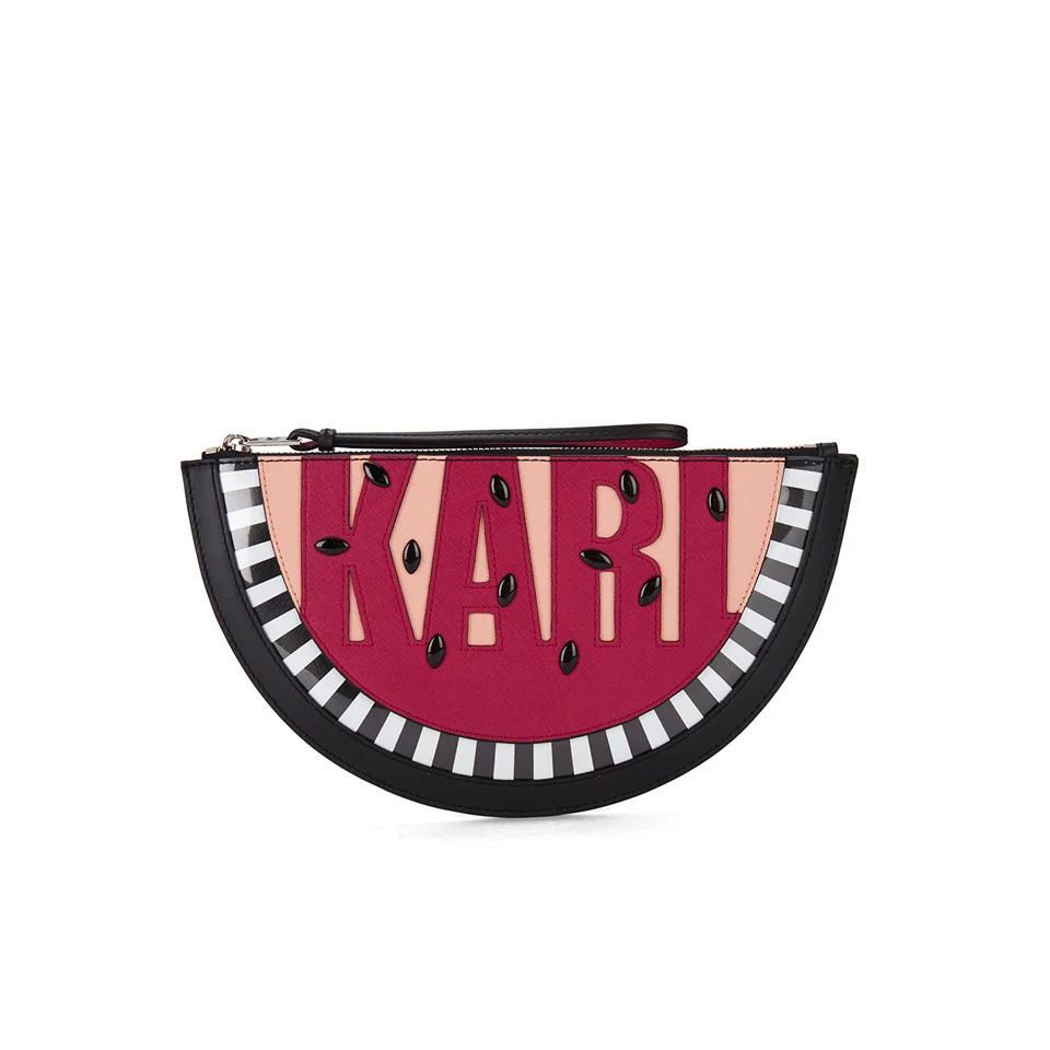 Karl Lagerfeld Women's K/Watermelon Clutch Bag - Black Image 1