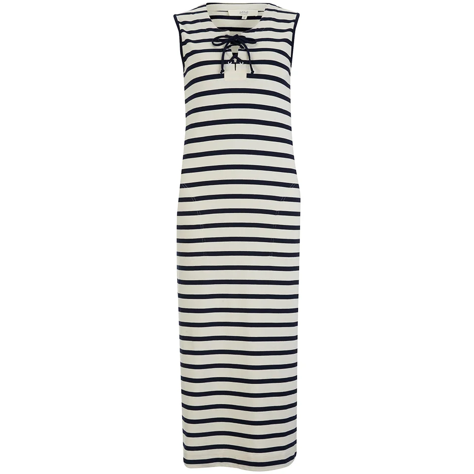 Vanessa Bruno Athe Women's Ellora Stripe Dress - Ecru/Marine Image 1