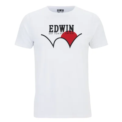 Edwin Men's Red Dot 1 Logo T-Shirt - White