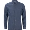 Edwin Men's Chambray Standard Shirt - Blue - Image 1