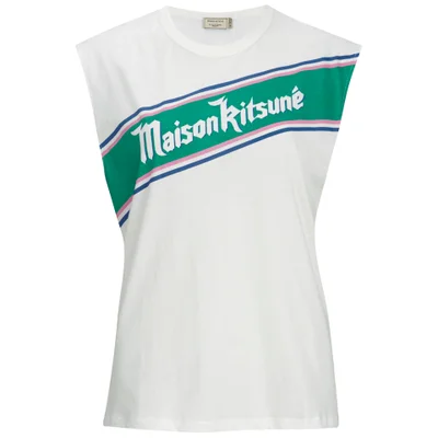 Maison Kitsuné Women's Band T-Shirt - White