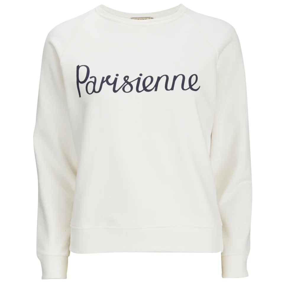 Maison Kitsuné Women's Parisienne Sweatshirt - White Image 1